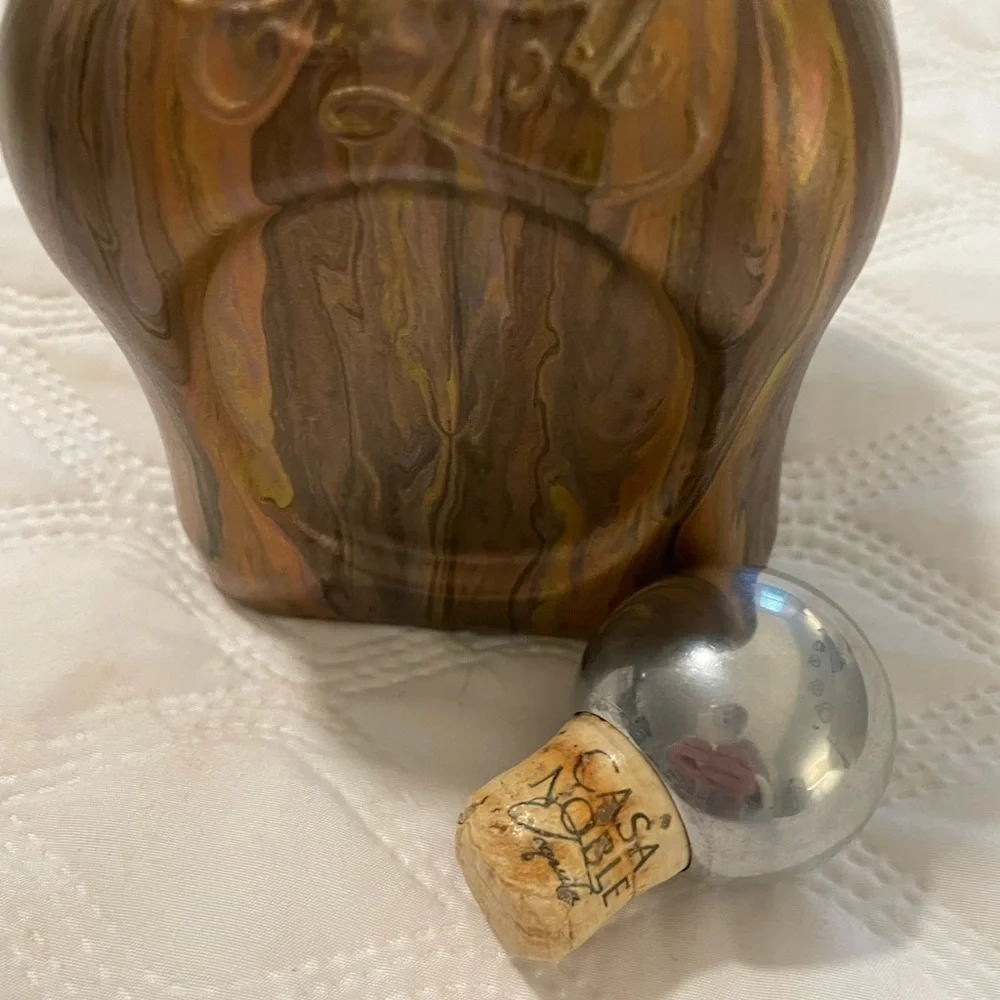 Unique acrylic poured tequila bottle
